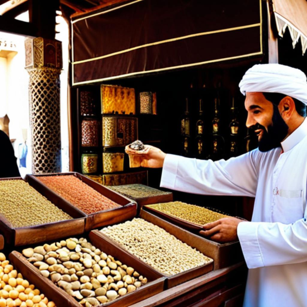 UAE에서 전통 향수 우드 구매법 - **Image Prompt 1: Bustling Traditional Oud Souk**
A vibrant, warm-toned scene inside a tradition...